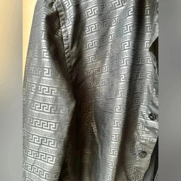 Platini  size small button down black shirt - Picture 2 of 4